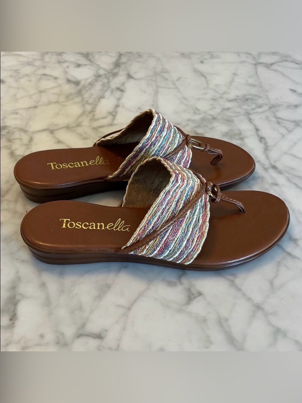Toscanella Italy Women's Multicolor Sandals Size 6